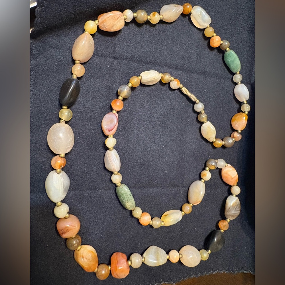 Elegant Multicolor Beaded stone Necklace